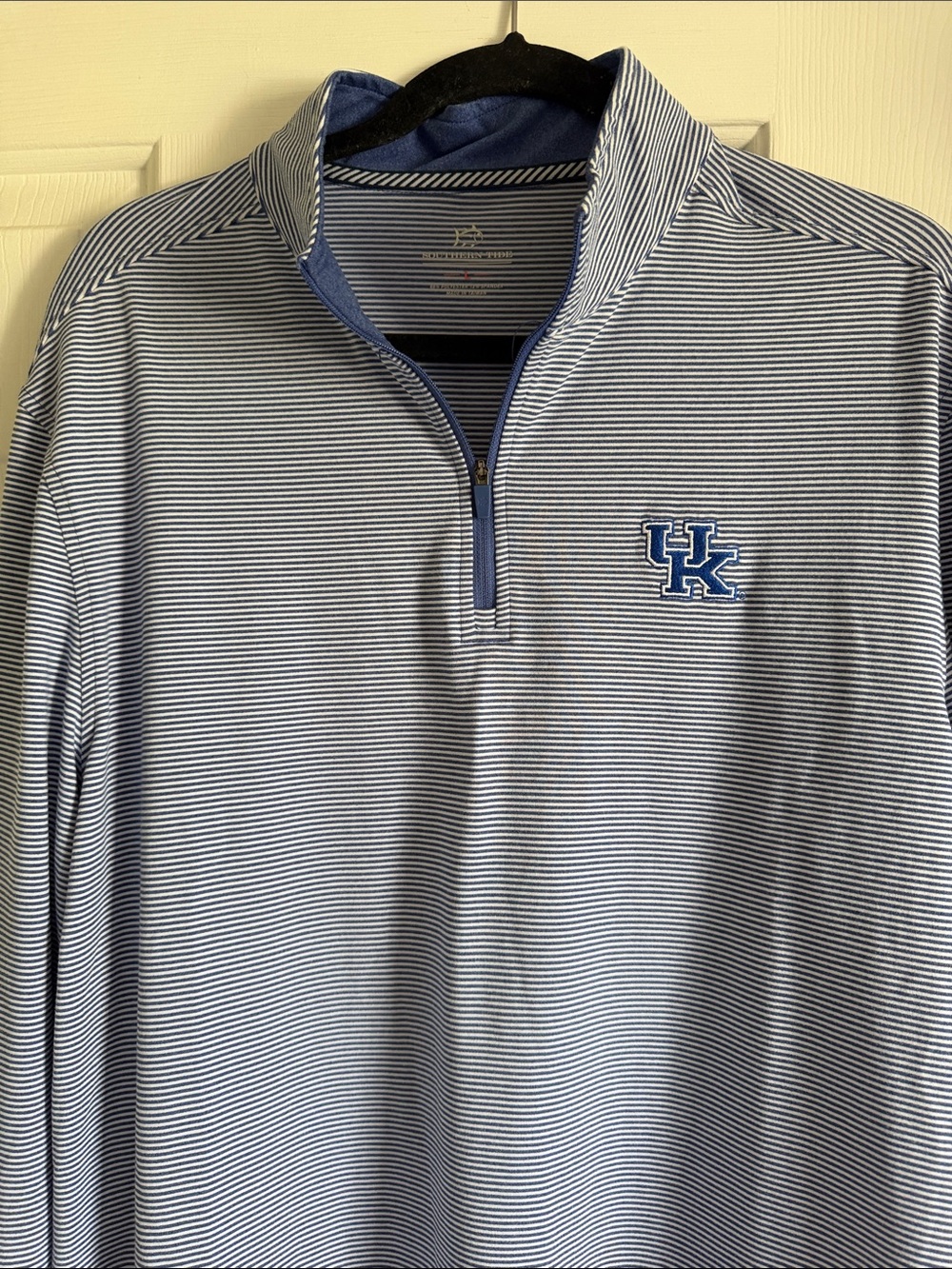 Southern Tide Univ of Kentucky Men's Quarter Zip Pullover Performance Size L